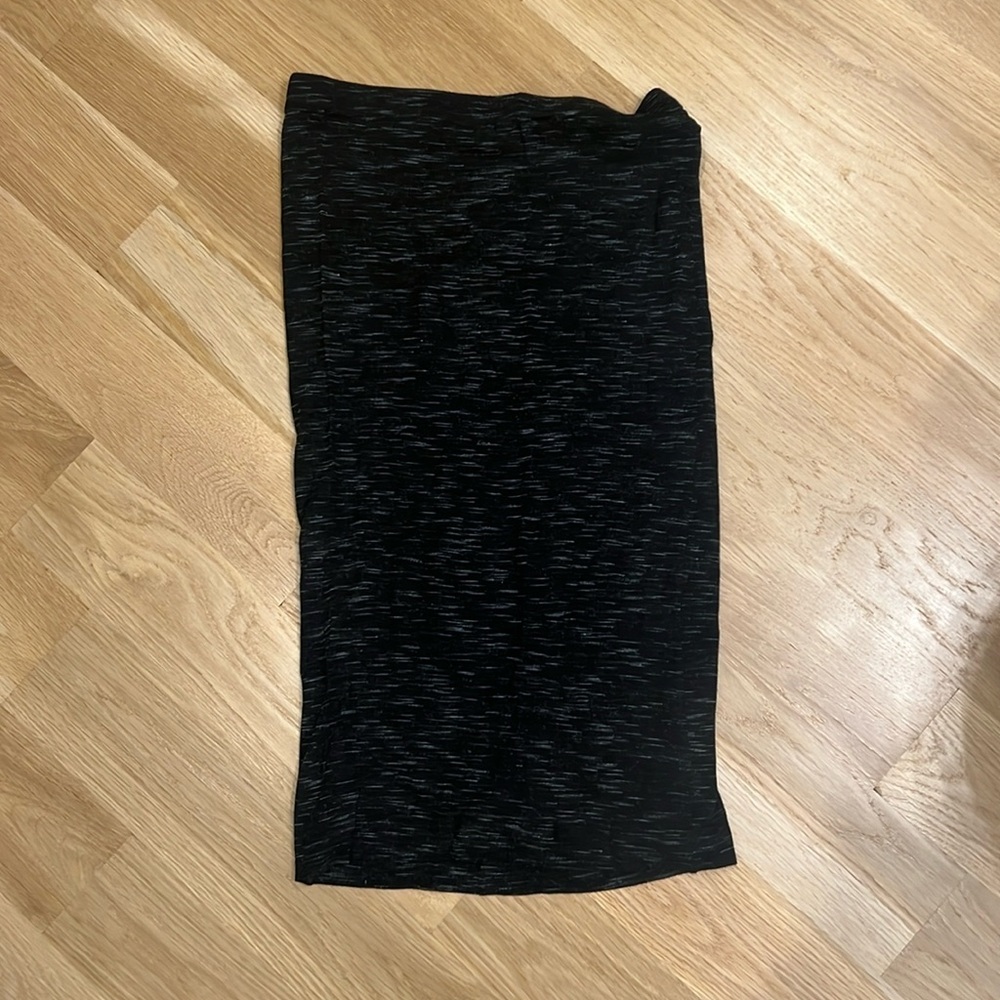 Black and grey cotton midi skirt from express size medium
